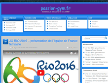 Tablet Screenshot of passion-gym.fr